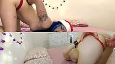 Mama claus xmass fuck - jet, dogtitle, équitation, paire non professionnelle