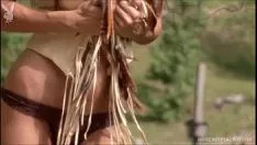Brunet à l'extérieur
