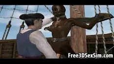 Reproducir Caliente 3d bosquejo ébano árbol amado jodido en un pirata