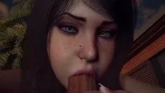 ভালো মেয়ে তার মুখে বড় বাড়া ট্রাই করে | 3D পর্ণ
