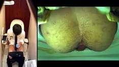 कैन में गुप्त टेलीविजन कैमरों द्वारा जापानी बायप्ले किशोर cnix बकवास