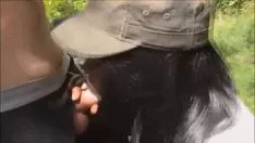 Out-of-doors bj și orifice skim offpie - pereche rasială